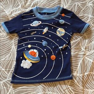 Space Adventure Kids Short Sleeve Tee - Blue